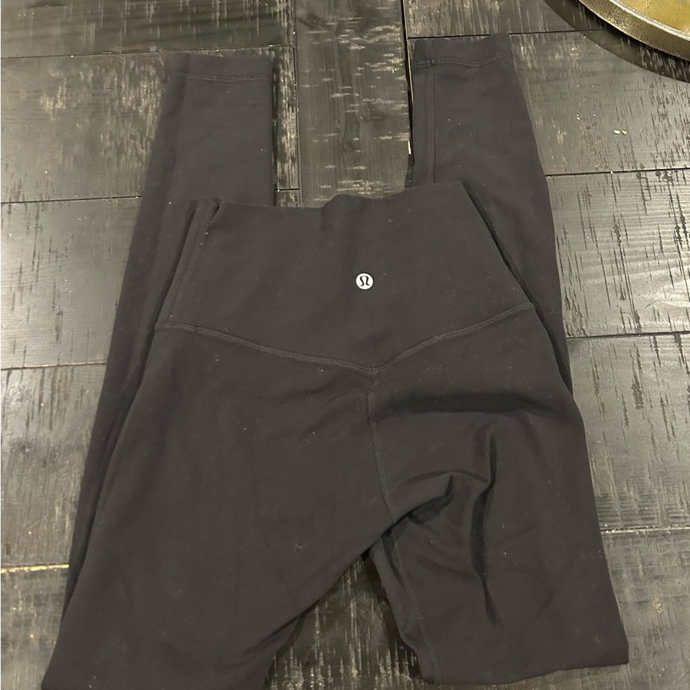 Lululemon Align High Rise 28 inch Black Leggings